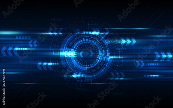 Obraz Blue Abstract Technology Background
