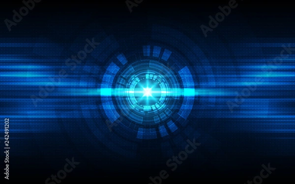Fototapeta Blue Abstract Technology Background