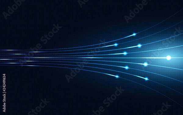 Fototapeta Blue Abstract Technology Background