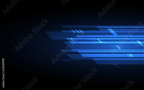 Obraz Blue Abstract Technology Background