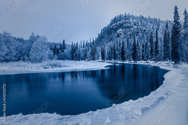 Obraz Oulanka river bend