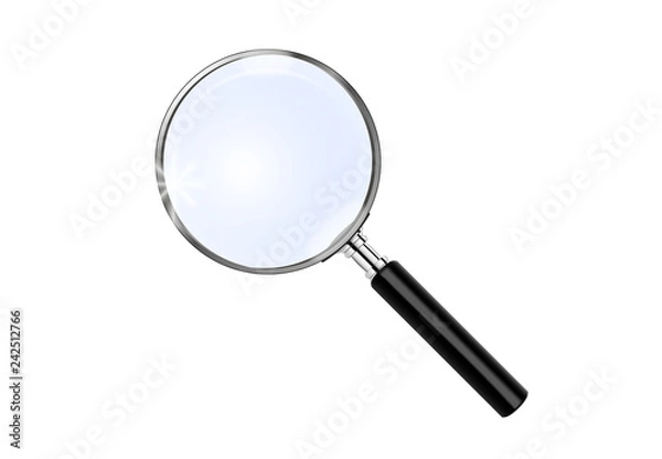Fototapeta realistic looking magnifying glass vector