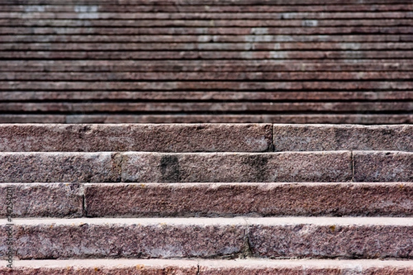 Obraz Old stone broken staircase