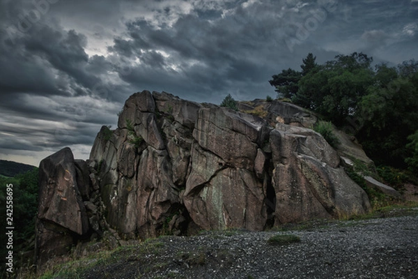 Fototapeta rocks and blue sky