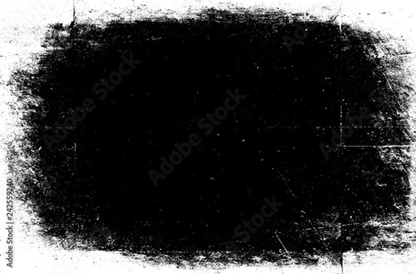 Obraz Black and white grunge texture. Overlay pattern with weathered pattern