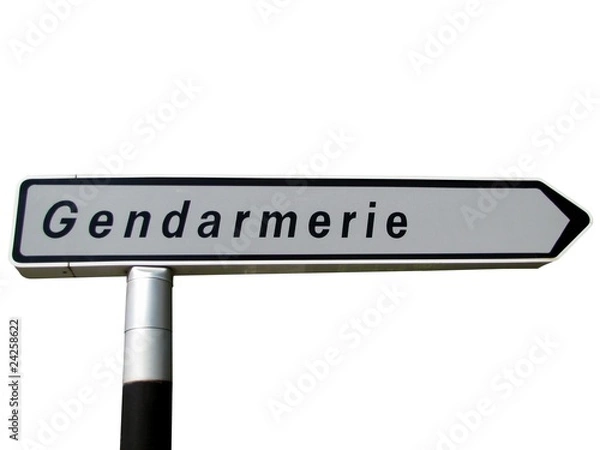 Obraz Panneau indicateur ' Gendarmerie '