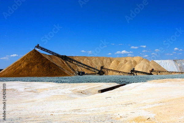 Fototapeta Heap leaching