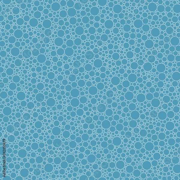 Fototapeta Abstract seamless pattern small blue circles texture background