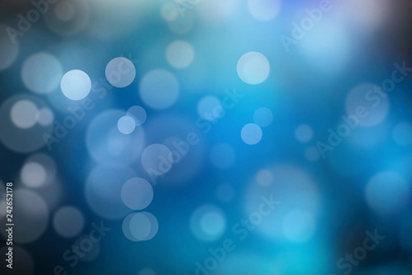 Obraz Blue bokeh abstract background
