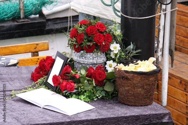 Fototapeta Seebestattung auf der Ostsee
