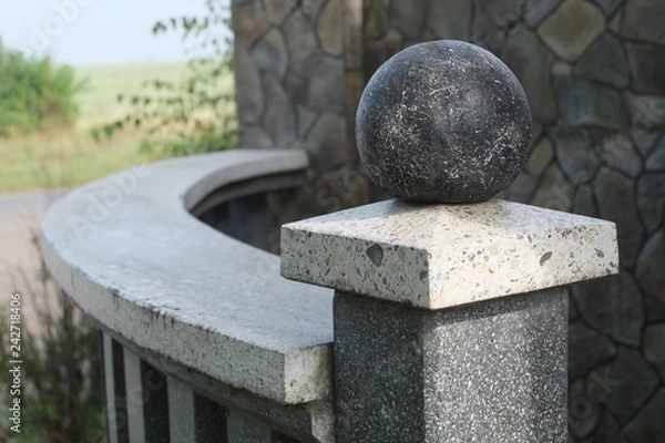 Fototapeta A bullet is from an artificial stone. Element of decor 