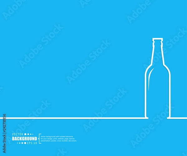 Fototapeta Abstract creative concept vector line draw background for web, mobile app, illustration template design, business infographic, page, brochure, banner, presentation, poster, cover, booklet, document.