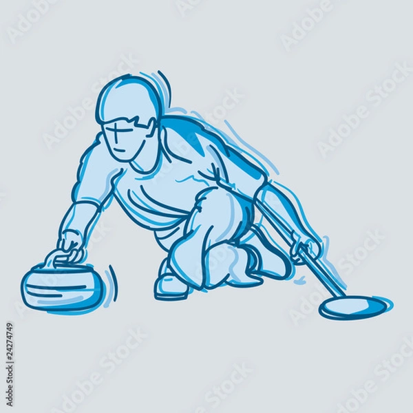 Obraz curlingspieler