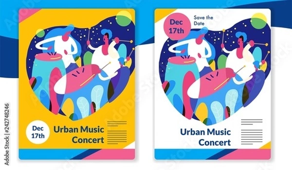 Fototapeta Urban percussion music concert