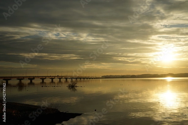 Fototapeta 霞ヶ浦の夕景