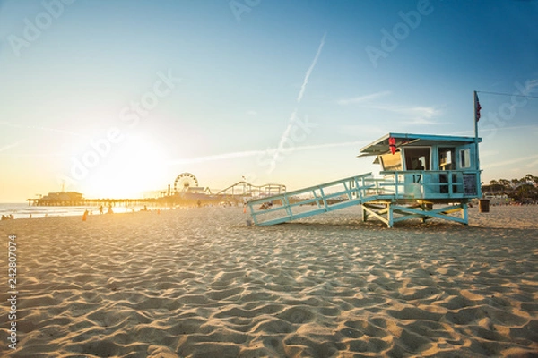 Obraz Sunset in Santa Monica