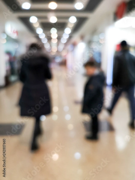 Fototapeta Bokeh in the store as an abstract background