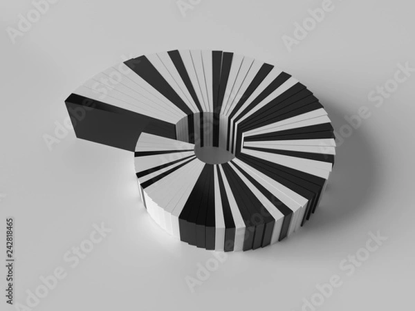 Fototapeta abstract spiral 3d object