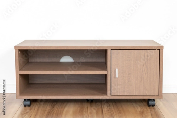 Fototapeta 新築住宅の部屋とテレビ台
