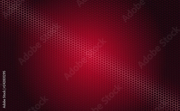 Obraz Geometric dark pink design with a corrugated mesh frame.