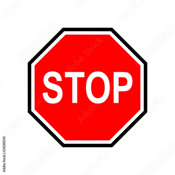Fototapeta Stop sign icon