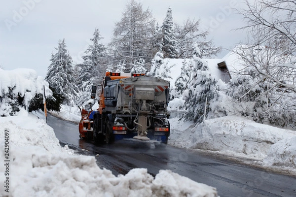 Obraz schneeräumung