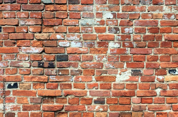 Obraz red brick wall