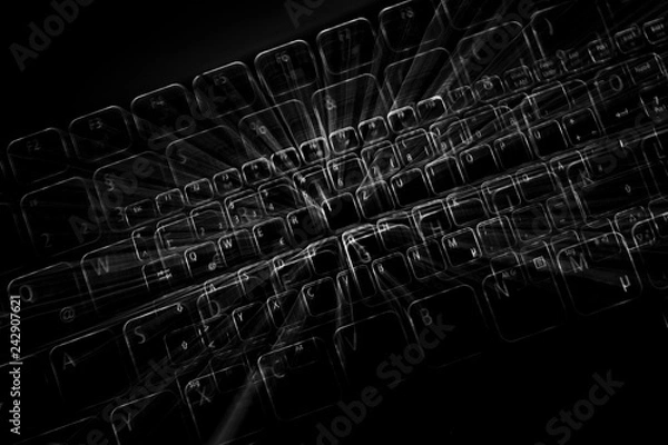 Obraz Tastatur im dunklen