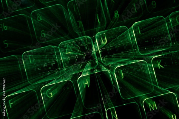 Obraz Tastatur im dunklen