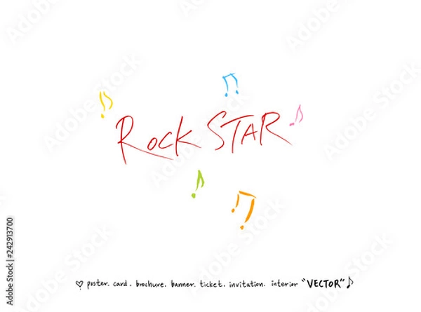 Fototapeta 음악회 포스터 / 손으로 그린 음악 일러스트