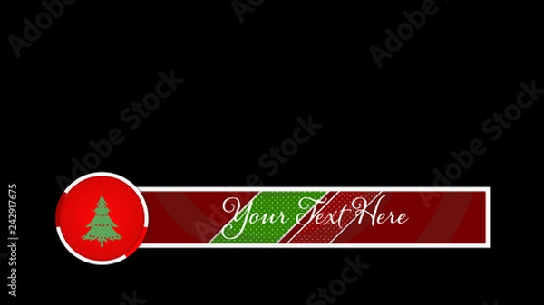 Obraz Christmas Strips Lower Third