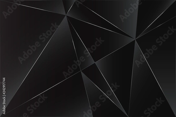 Fototapeta Polygonal abstract background. Geometric texture. Polygon pattern. 3d cover book. Vector illustration. Cover design.