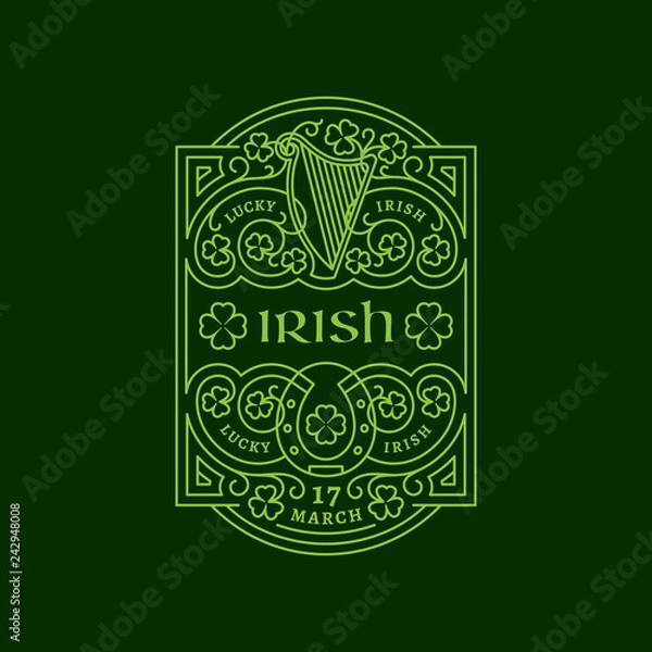 Obraz Irish label