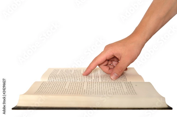 Obraz Hand holding book
