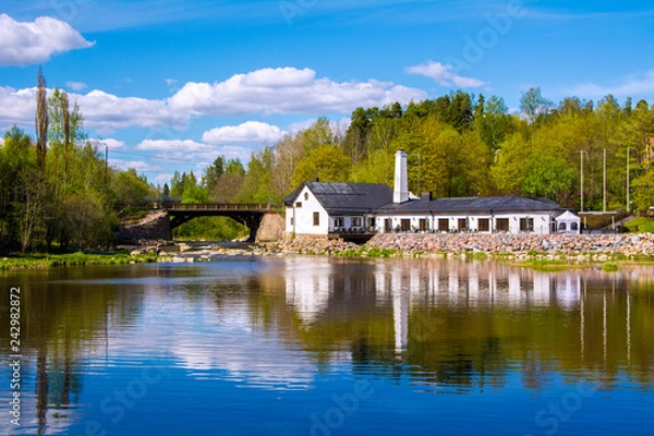 Obraz Vantaankoski view, Vantaa, Finlandia
