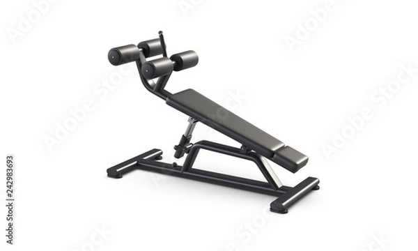 Obraz 3d rendering of a multifunctional bench isolated on white backgroun