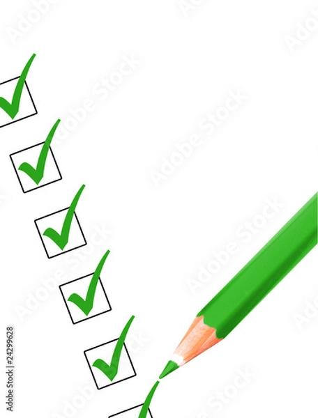 Fototapeta Checkliste