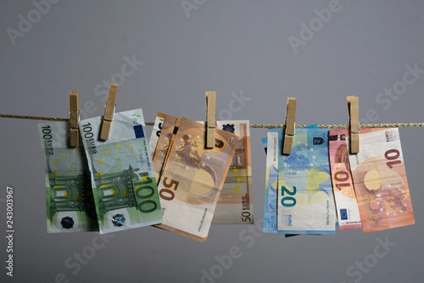 Fototapeta Geldwäsche