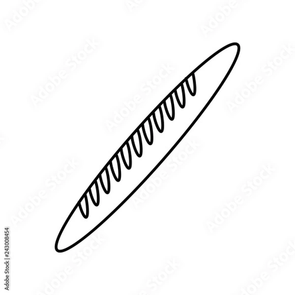 Fototapeta fresh baguette bread