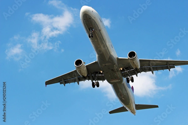 Fototapeta Flugzeug von unten
