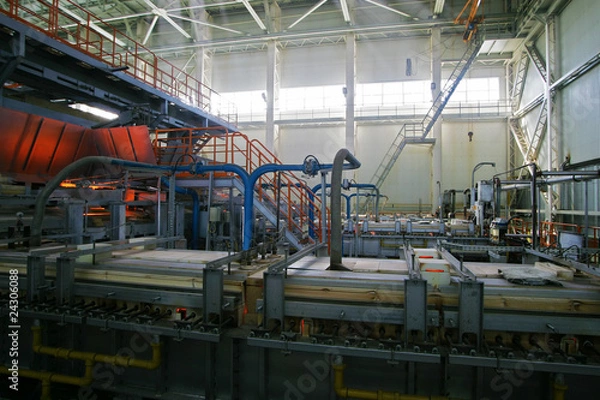 Obraz melting furnace glass