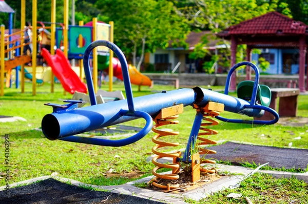 Obraz Broken equipment at playground