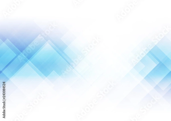 Fototapeta Abstract squares shape on blue background