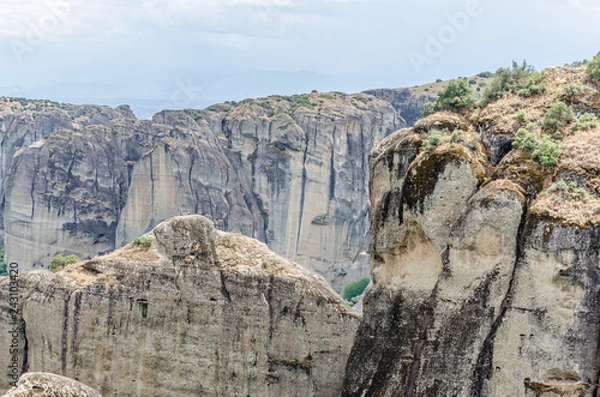 Fototapeta Specific wall mountains-Meteora