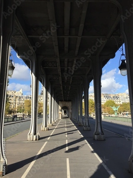 Fototapeta Birk Hakeim Bridge Paris 