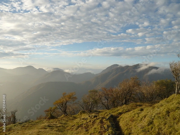 Obraz 晩秋の山並み