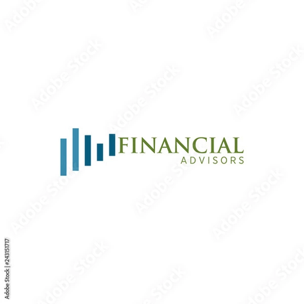 Fototapeta Financial Accounting and business Logo template. Vector illustration eps 10.