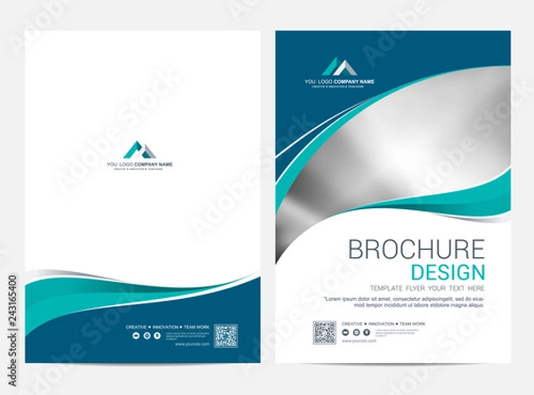 Obraz Brochure template flyer design vector background