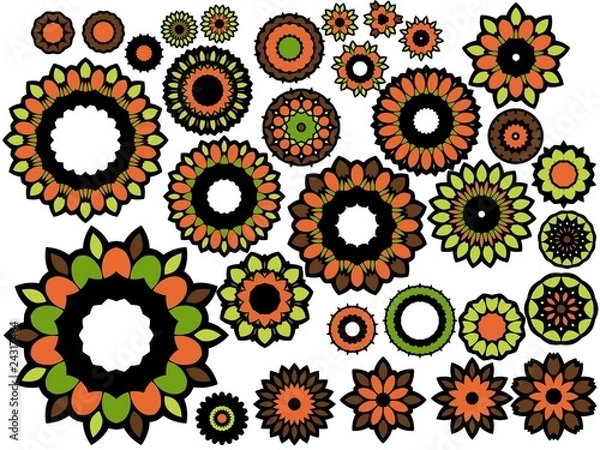 Fototapeta Retro components