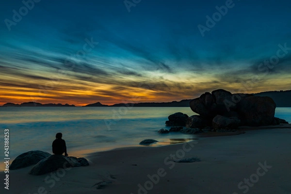 Fototapeta atardecer en nerga